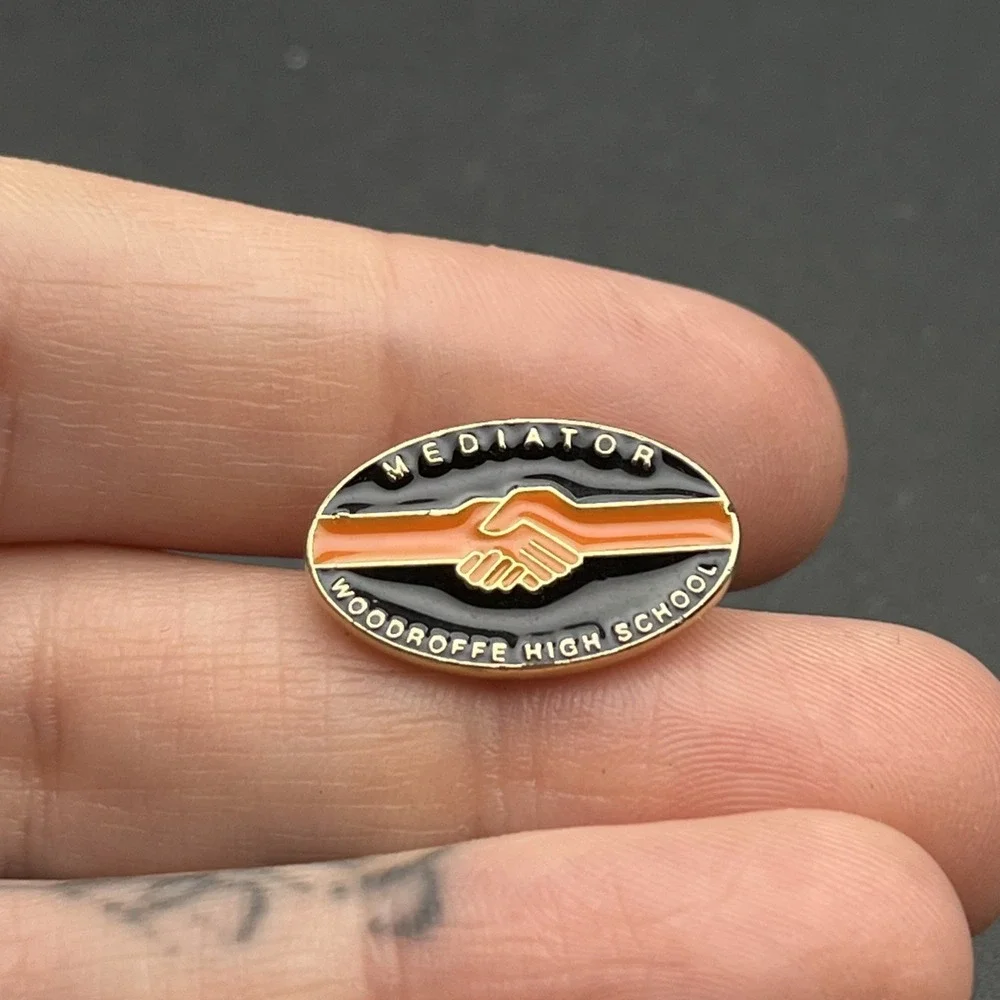 Mediator‎ Woodroffe High School Lapel Hat Pin